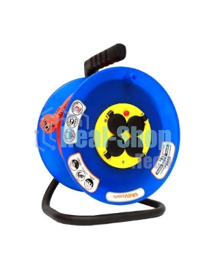 Удлинитель на катушке 4х30 м с заземл. 16А IP44 ВЕМ-250 термо ПВС 3х1.5 розетки с защ. крышкой UNIVersal 9634174