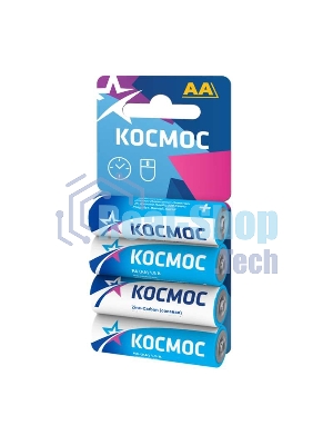 Элемент питания солевой R6 4хBL (блист.4шт) Космос KOCR64BL