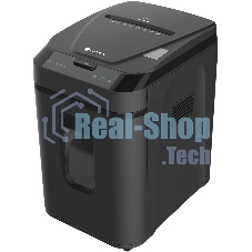 Шредер ГЕЛЕОС АП40-4, DIN P-4 (4 ур-нь секр.), фрагмент 3,9х12мм, АВТОПОДАЧА 170 лист (70г/м2), пл.карты/скрепки/скобы, 37 литров