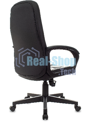 Кресло Бюрократ CH 002 черный, экокожа