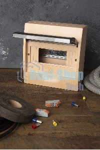 Щит ЩРН-П-8 IP41 светлое дерево PROxima EKF pb40-n-8-light