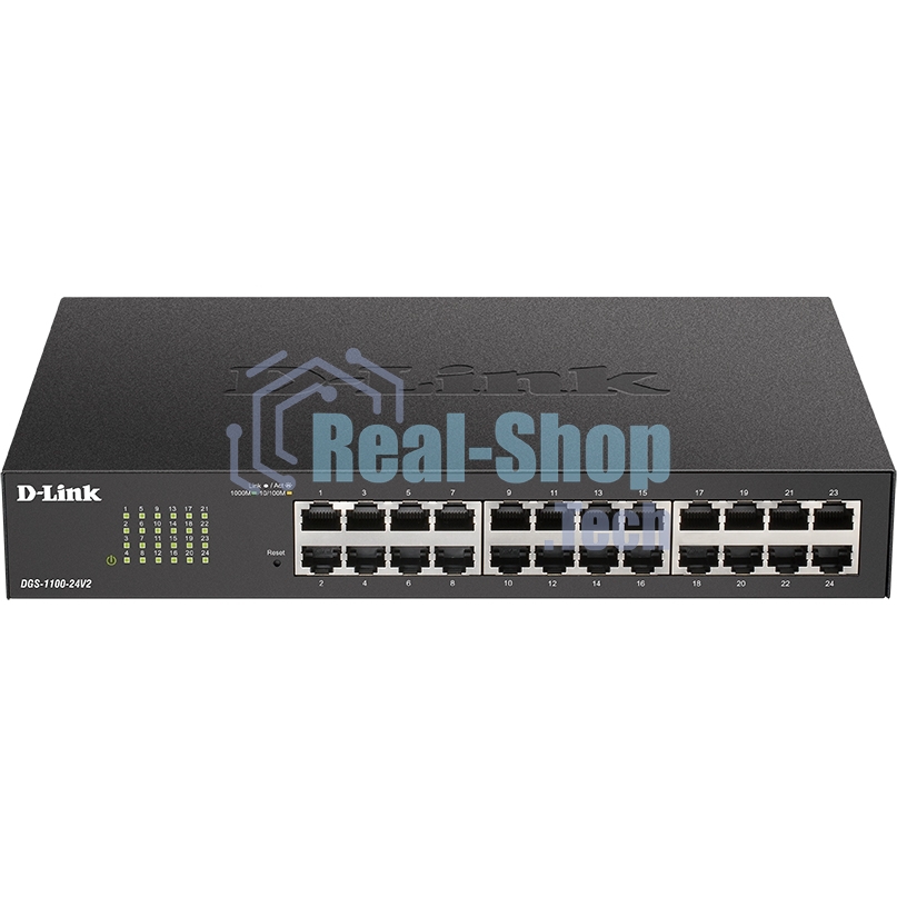 Коммутатор настраиваемый L2 D-Link DGS-1100-24V2/A2A c 24 портами 10/100/1000Base-T(465543) 3