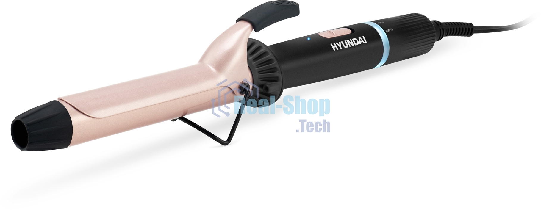 Щипцы Hyundai H-HS1422 40Вт макс.темп.:200С покрытие:керамико-турмалиновое черный