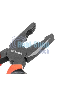 Плоскогубцы Matrix черный Nickel, 200 мм, комбинированные, двухкомпонентные рукоятки