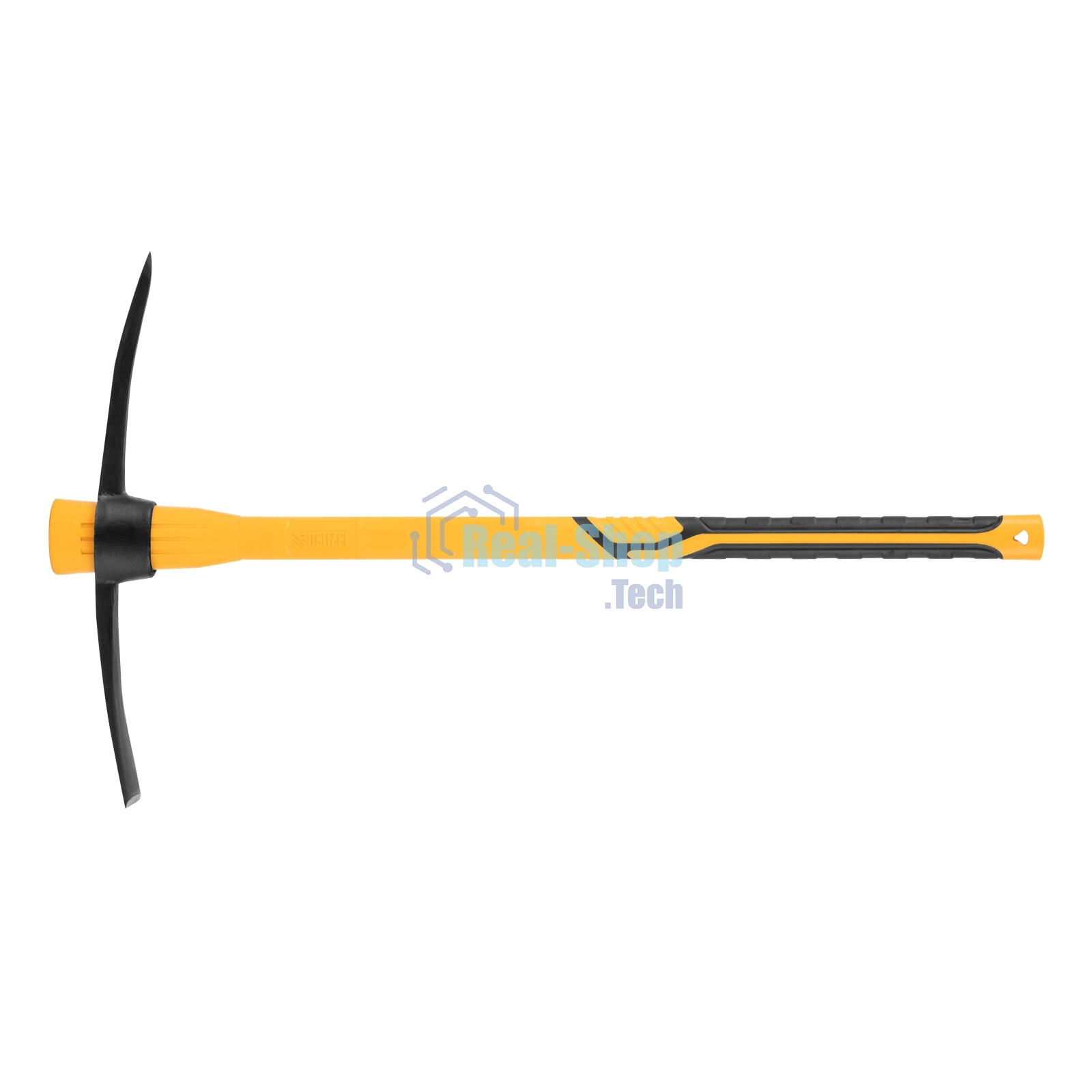 Кирка Denzel 1500 г, узкая, фиберглассовая обрезиненная рукоятка 900 мм