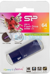 Флешка USB 64Gb, Silicon Power Ultima U05, USB 2.0, синий