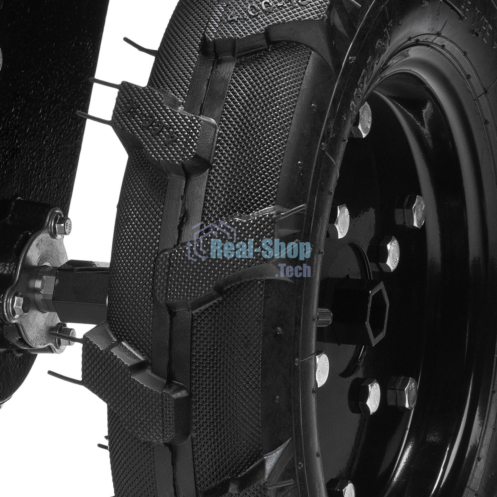 Мотоблок Denzel DPT-370S, 7 л.с., ремен.сцеп, фрез 3х4, ШОМ, передачи 3В/1Н