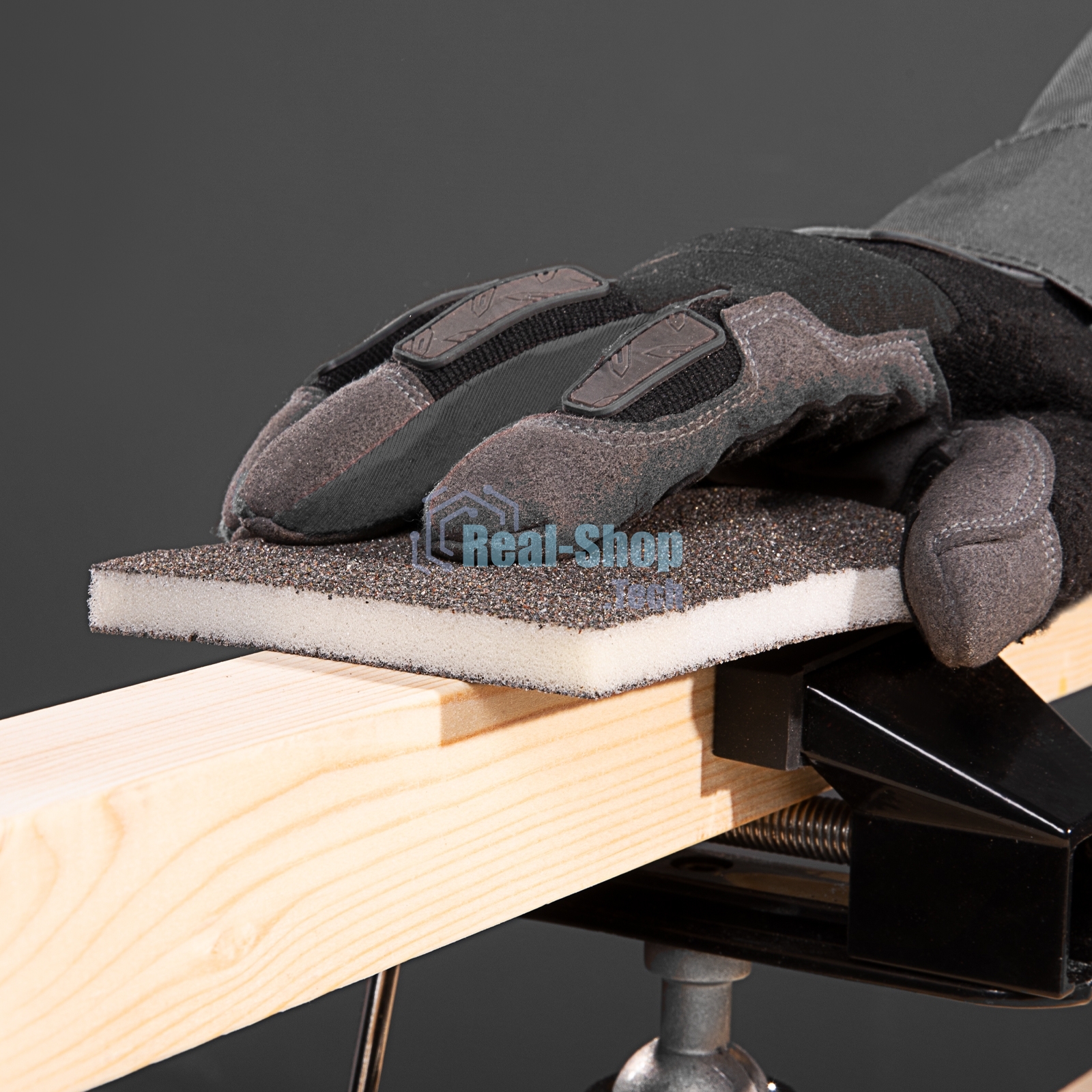 Губка для шлифования Matrix, 125 х 100 х 10 мм, мягкая, 3 шт., P 60/80, P 60/100, P 80/120