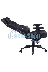 Кресло игровое Cactus CS-CHR-0112BL-M, массажное, с подголовником, черный