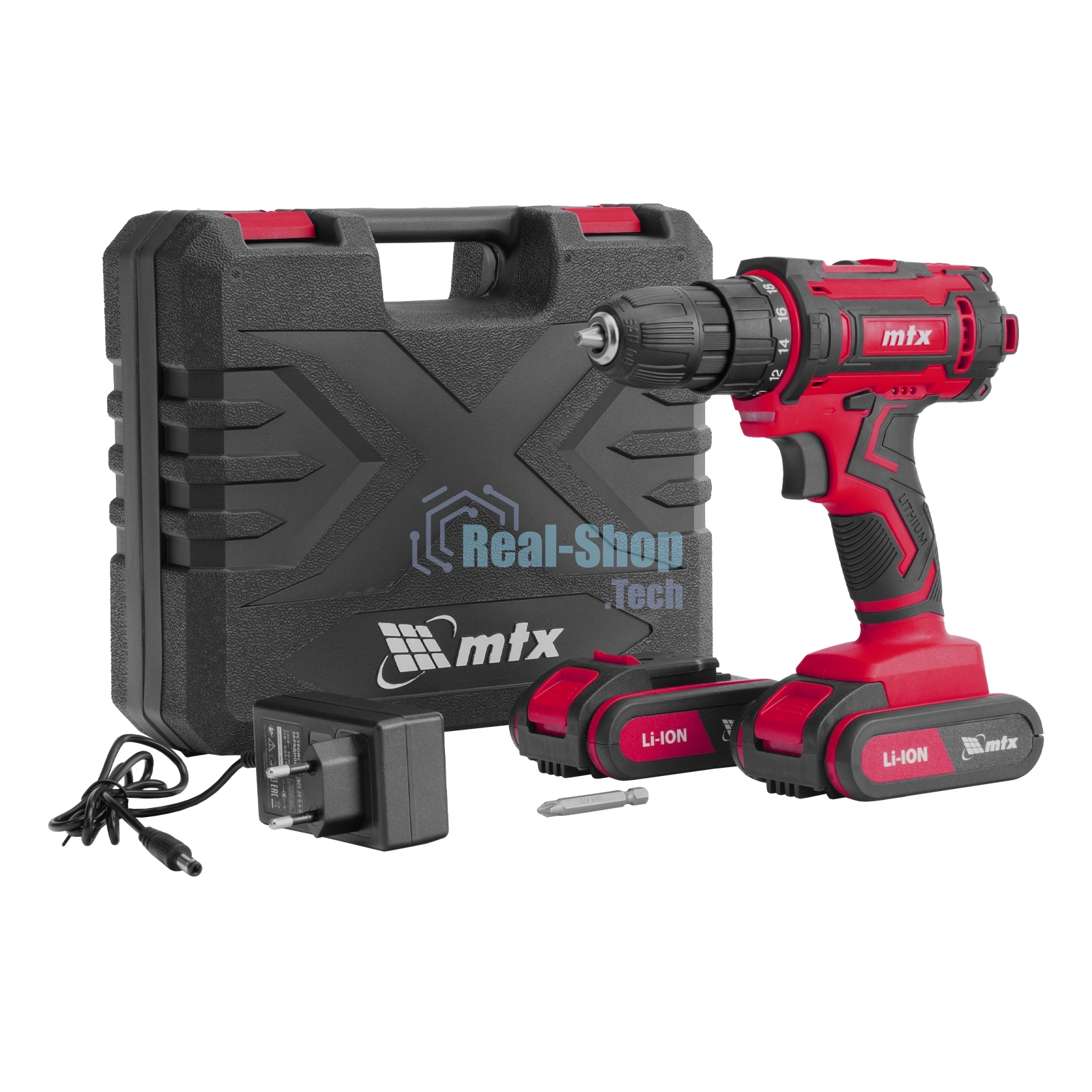 Дрель-шуруповерт аккумуляторная MTX CDS-20, Li-Ion, 20 В
