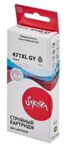 Картридж струйный Sakura 0350C001 (471XL GY) для Canon, серый, 10,8 мл., 350 к.
