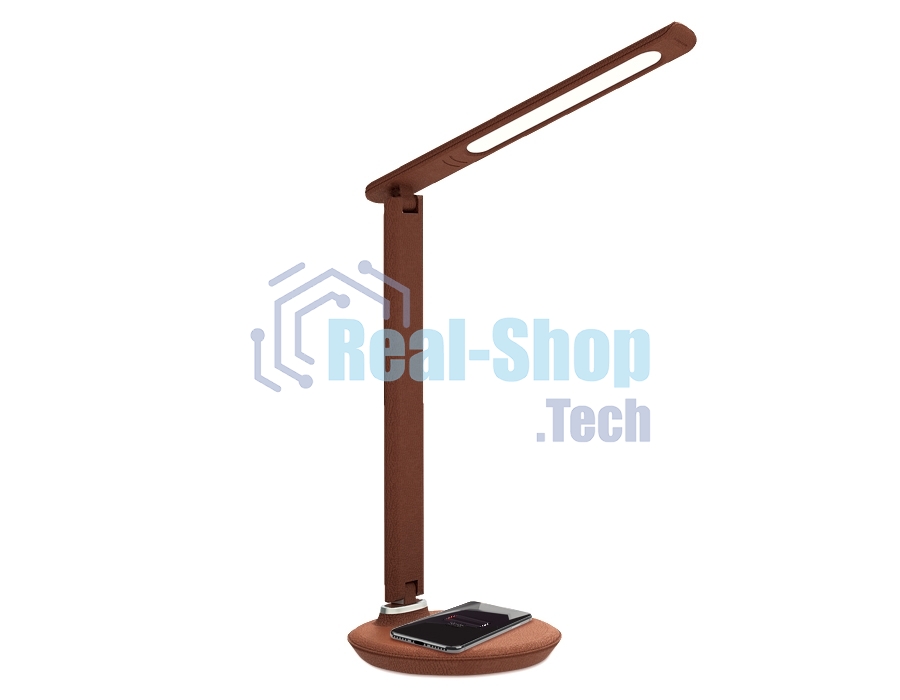 Светодиодная настольная лампа с беспроводной зарядкой Ambrella light DE522 BR коричневый LED 3000-6400K 8W