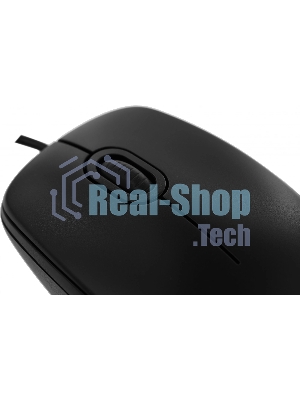 Мышь проводная Logitech B100 черный, 1000 dpi, USB, кнопки - 3
