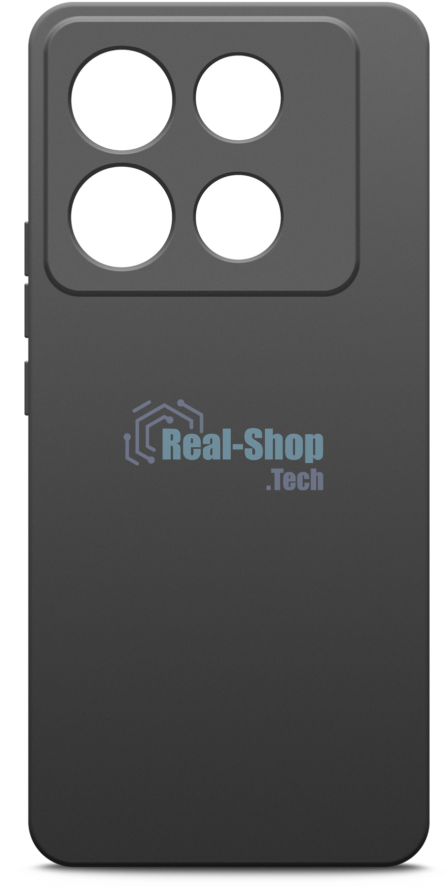 Чехол (клип-кейс) BoraSCO для Infinix Note 40 Silicone Case черный (73182)