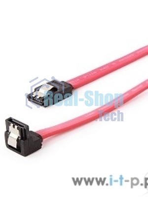 Кабель интерфейсный SATA Cablexpert CC-SATAM-DATA90, 50 см, угловой разъем, 7pin/7pin, защелка, пакет