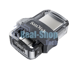 Флешка USB 64 Gb SanDisk Ultra Android Dual OTG, m3.0/USB 3.0, черный