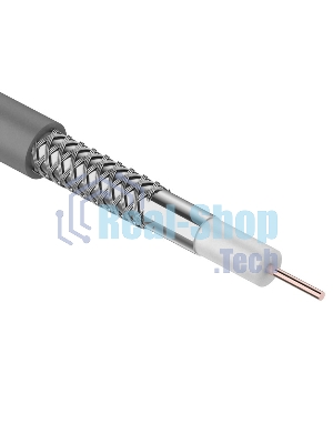 Кабель коаксиальный CAVEL SAT 703 ZH, Cu/Al/CuSn, 75%, 75 Ом, бухта 100 м, серый