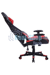 Кресло игровое Cactus CS-CHR-090BLR черный/красный, сиденье черный/красный, эко.кожа/сетка, крестовина пластик, пластик черный