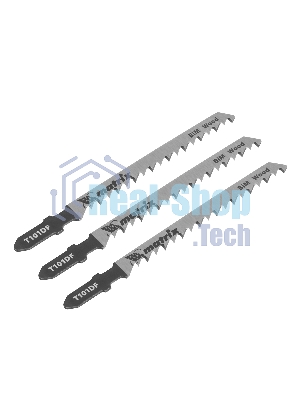 Полотна для электролобзика Matrix по дереву, 3 шт. T101DF, 75 x 4мм, Bimetal