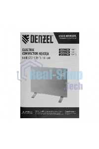 Конвектор Denzel OptiPrime-1500 белый, 1500 Вт, 20 м2, термостат, дисплей, WiFi