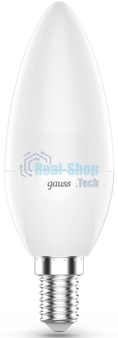 Лампа светодиодная Свеча Gauss 6W E14 RGbW+димирование LED 1/10/100