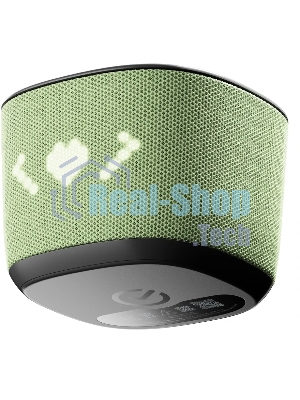 Умная колонка Sber Boom Home, 8Вт, с экраном, 1 динамик, часы, мультирум, TWS, Zigbee хаб, Wi-Fi, Bluetooth 5.0, Zigbee, Салют, фисташковый