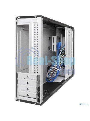 Компьютерный корпус Desktop ExeGate MI-207U-300W-8 (miniITX/mATX, БП M300 с вент. 8см, 1*USB+1*USB 3.0, аудио, черный)