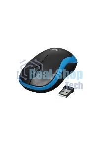 Мышь беспроводная Logitech M185 синий, 1000 dpi, радиоканал, USB, кнопки - 3