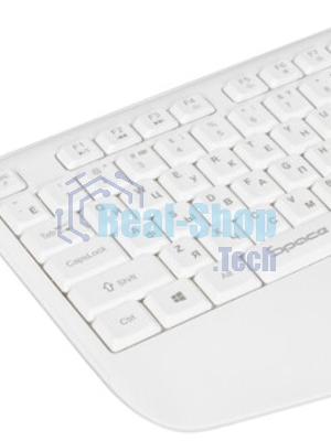 Комплект клавиатура+мышь Qumo Space K57/M75 беспроводной, USB, 1200 DPI, белый