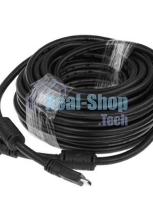 Кабель Cablexpert HDMI CC-HDMI4-15M, 19M/19M, v2.0, медь, позол.разъемы, экран, 15м, черный, пакет