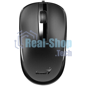 Мышь проводная Genius DX-120 черный, 1000 dpi, USB, кнопки - 3