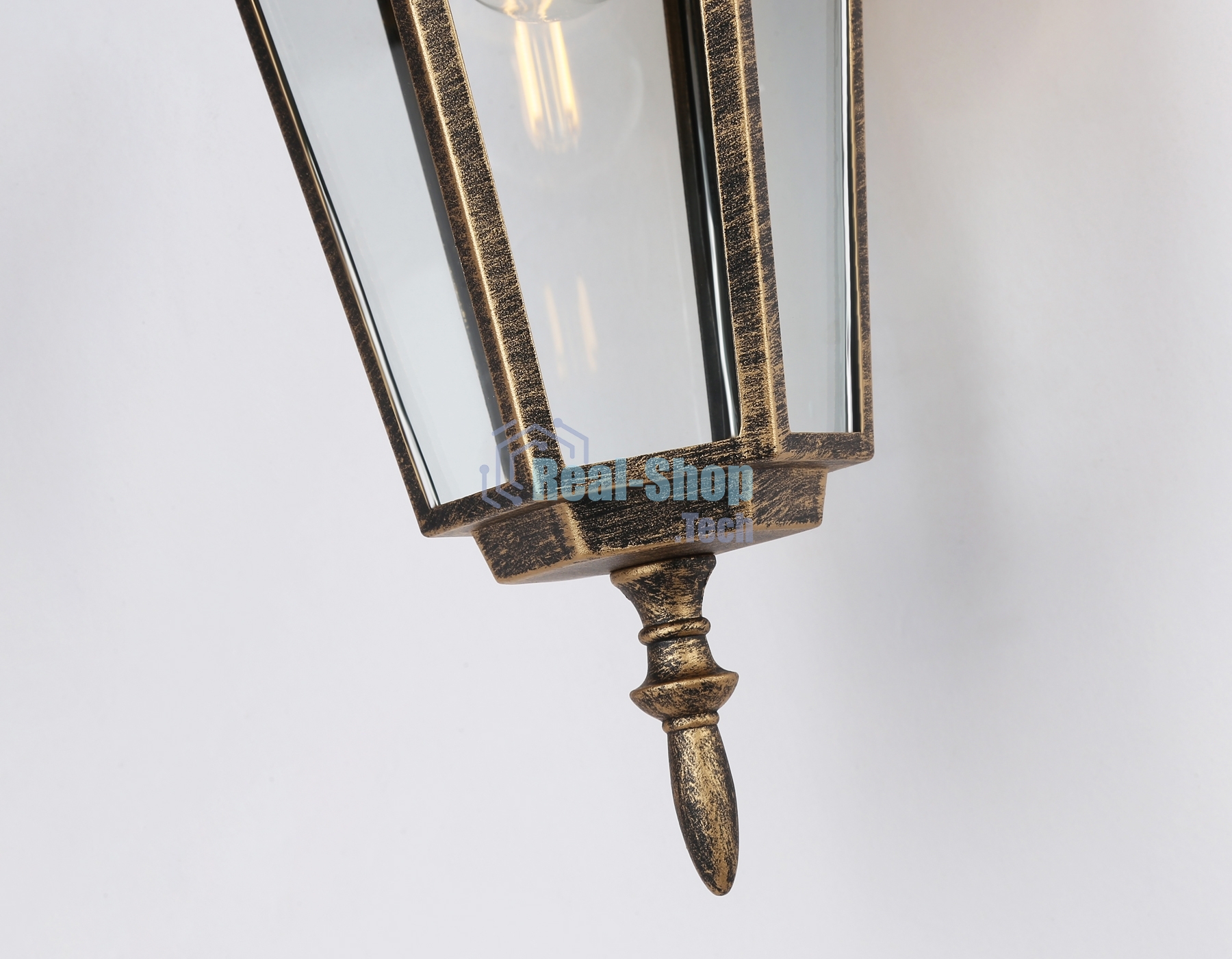 Уличный настенный светильник Ambrella light ST2019 GD/BK/CL золото/черный/прозрачный IP54 E27 max 40W 360*150*210