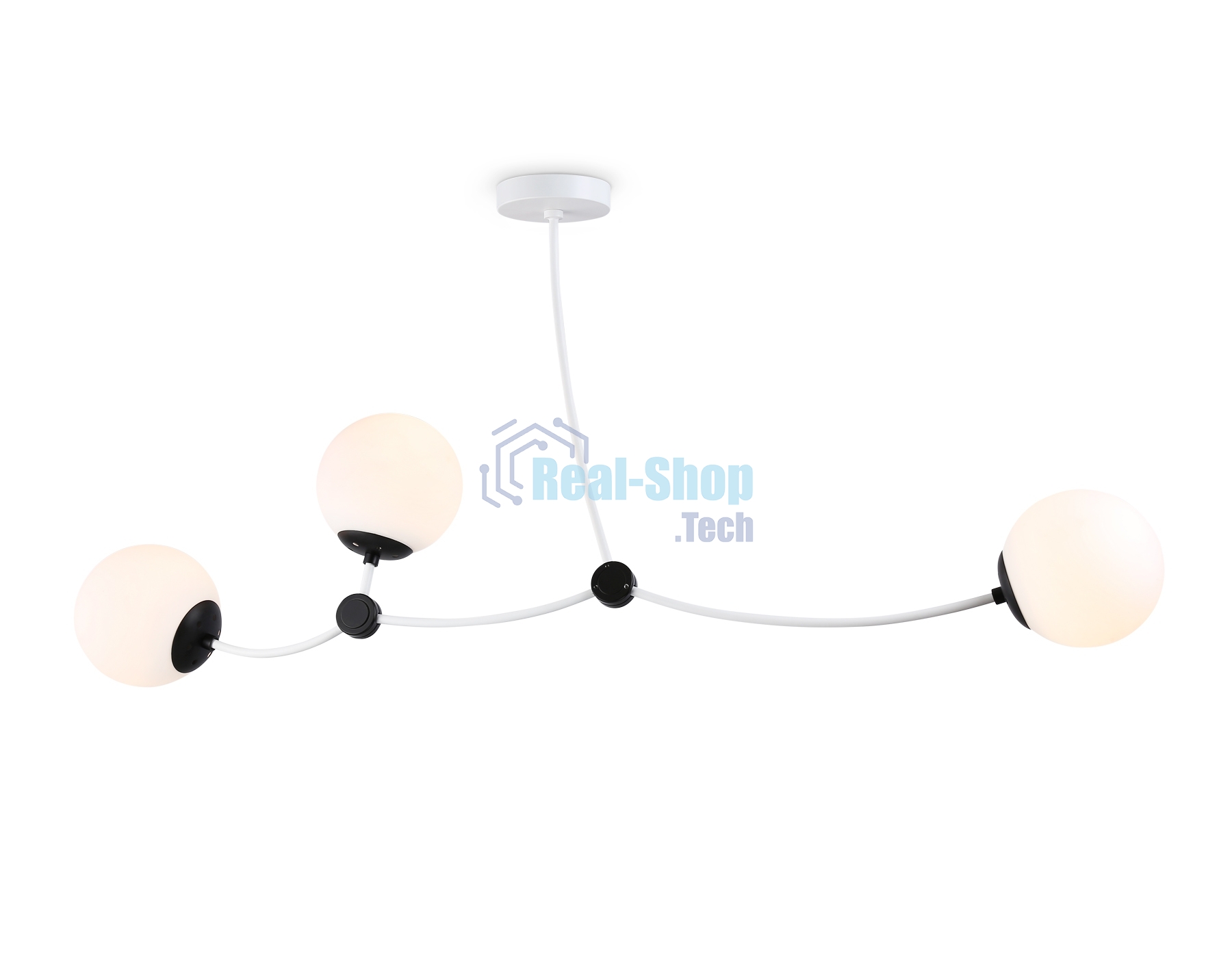 Светитльник Ambrella Light TR2566/3 WH/BK белый/черный E27/3 max 60W 1130*150*540