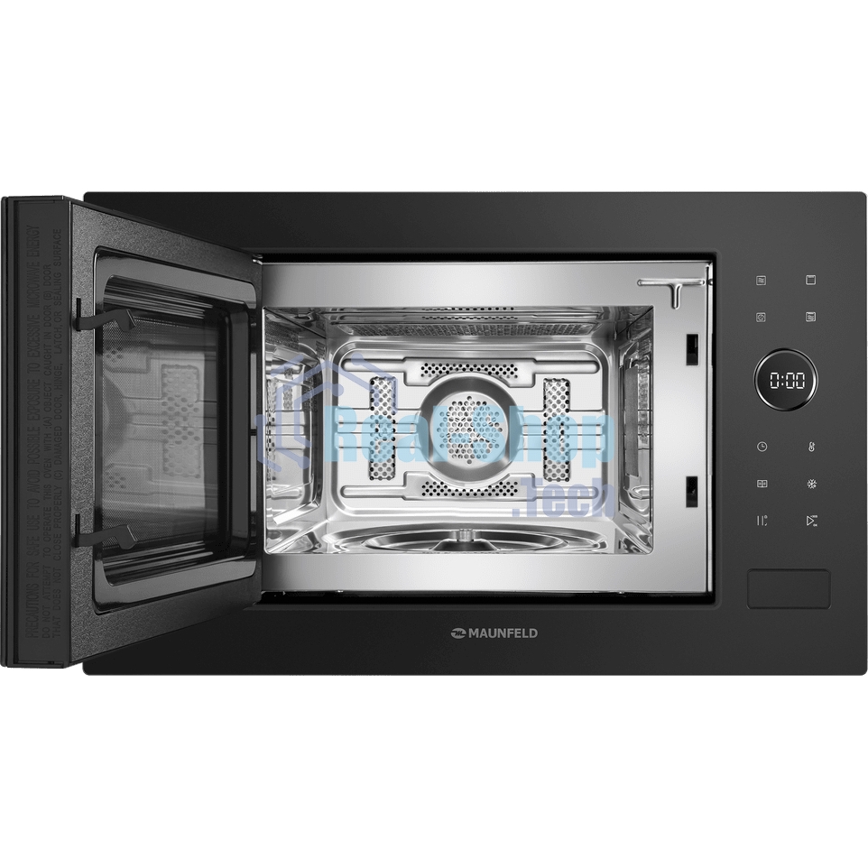 Встраиваемая микроволновая печь MAUNFELD XBMO252GB Matt черный, 25 л, 900 Вт, переключатели - сенсор, поворотный механизм