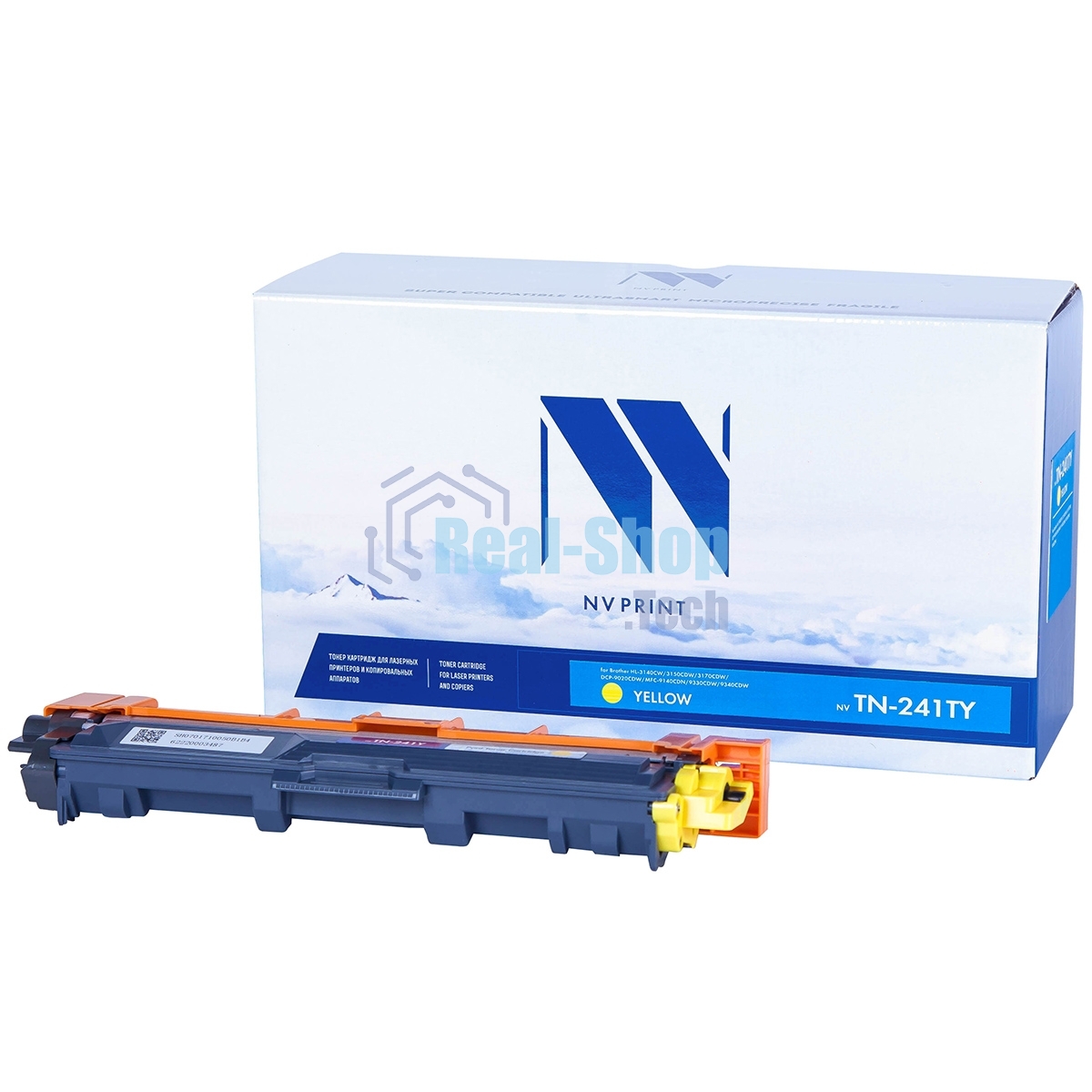 Картридж NVPrint совместимый Brother TN-241T Yellow для HL-3140CW/3150CDW/3170CDW/DCP-9020CDW/MFC-9140CDN/9330CDW/9340CDW (1400k)