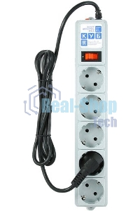 Сетевой фильтр Powercube SPG-B-15 5 м (5 розеток) серый (коробка)