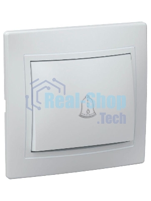 Выключатель 1-кл. СП КВАРТА проход. 10А IP20 ВСп10-1-0-КБ белый ИЭК EVK12-K01-10-DM