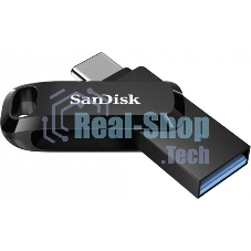 Флешка USB SanDisk DDC3 Ultra Dual Go (SDDDC3-064G-G46), 64Gb, USB 3.1/USB Type-C, R/W 150/30, черный