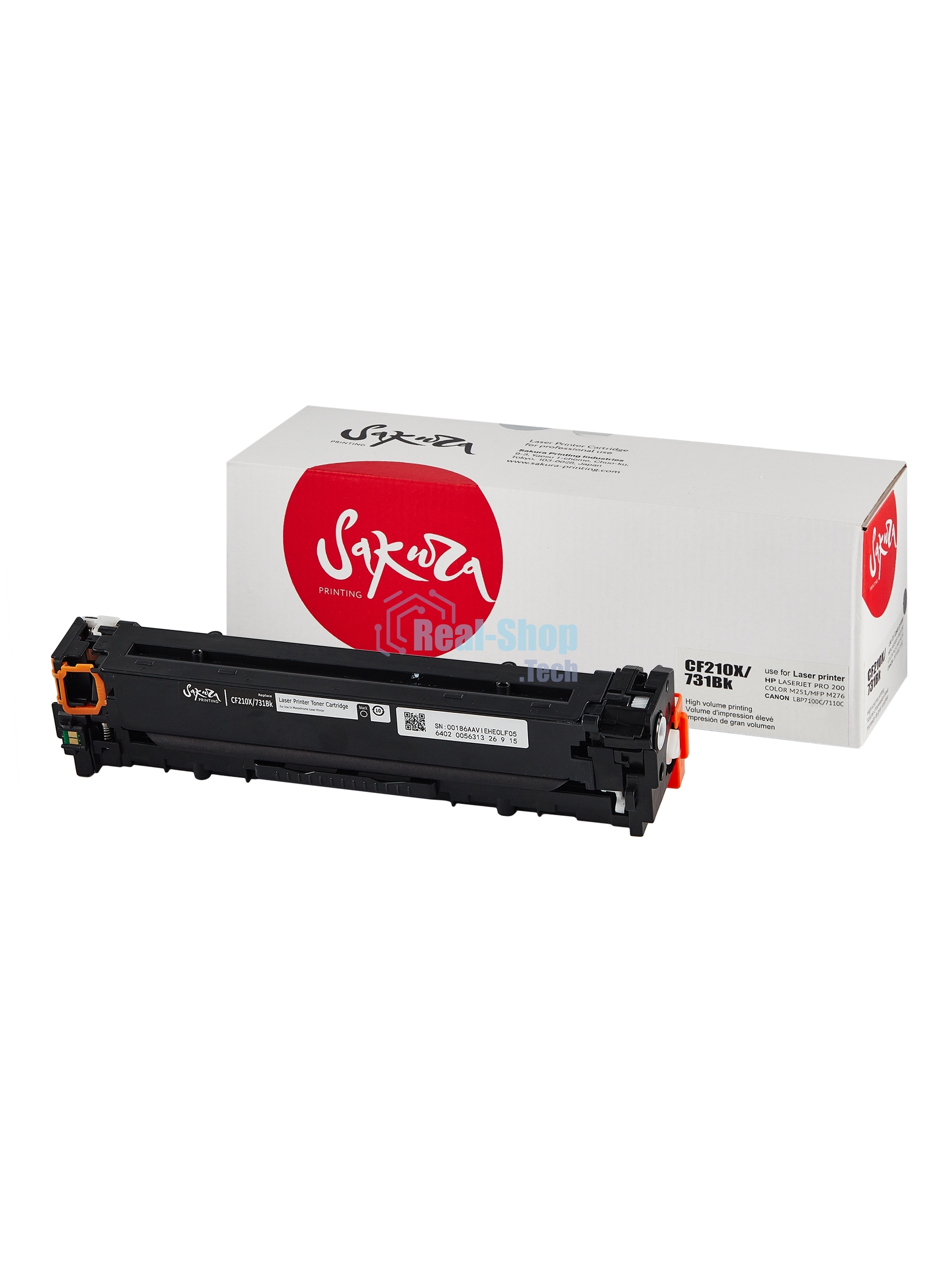 Картридж лазерный Sakura CF210X/731Bk для HPLaserJet Pro 200 color M251/275/276, Canon LBP7100Cn/ 7110Cw, черный, 2400 к.