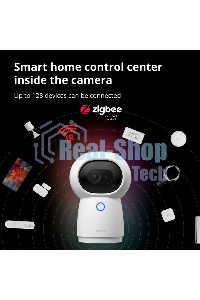 Камера AQARA Camera Hub G3/Камера+ управления/Управление жестами/Камера 360/2K 2304х1296p/Протокол связи:Zigbee/WiFi/Питание:USB-C/белый CH-H03