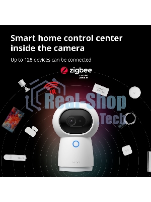 Камера AQARA Camera Hub G3/Камера+ управления/Управление жестами/Камера 360/2K 2304х1296p/Протокол связи:Zigbee/WiFi/Питание:USB-C/белый CH-H03