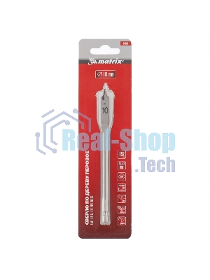 Сверло по дереву Matrix перовое, 10 мм 6-гранный хвостовик