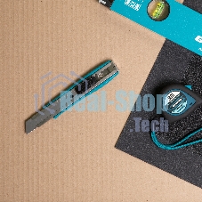 Нож Gross 160 мм, метал.корпус, выдв. сегм. лезвие 18 мм (SK-5), метал. напр-щая, клипса для ремня