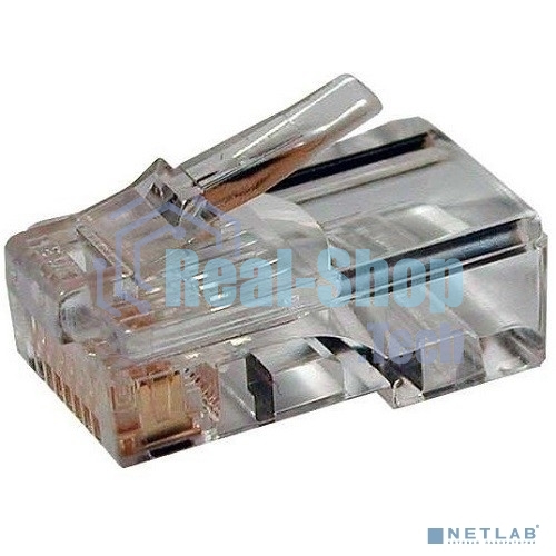 Коннектор медный LANMASTER TWT-PL45/S-8P8C RJ45 cat.5e серебристый