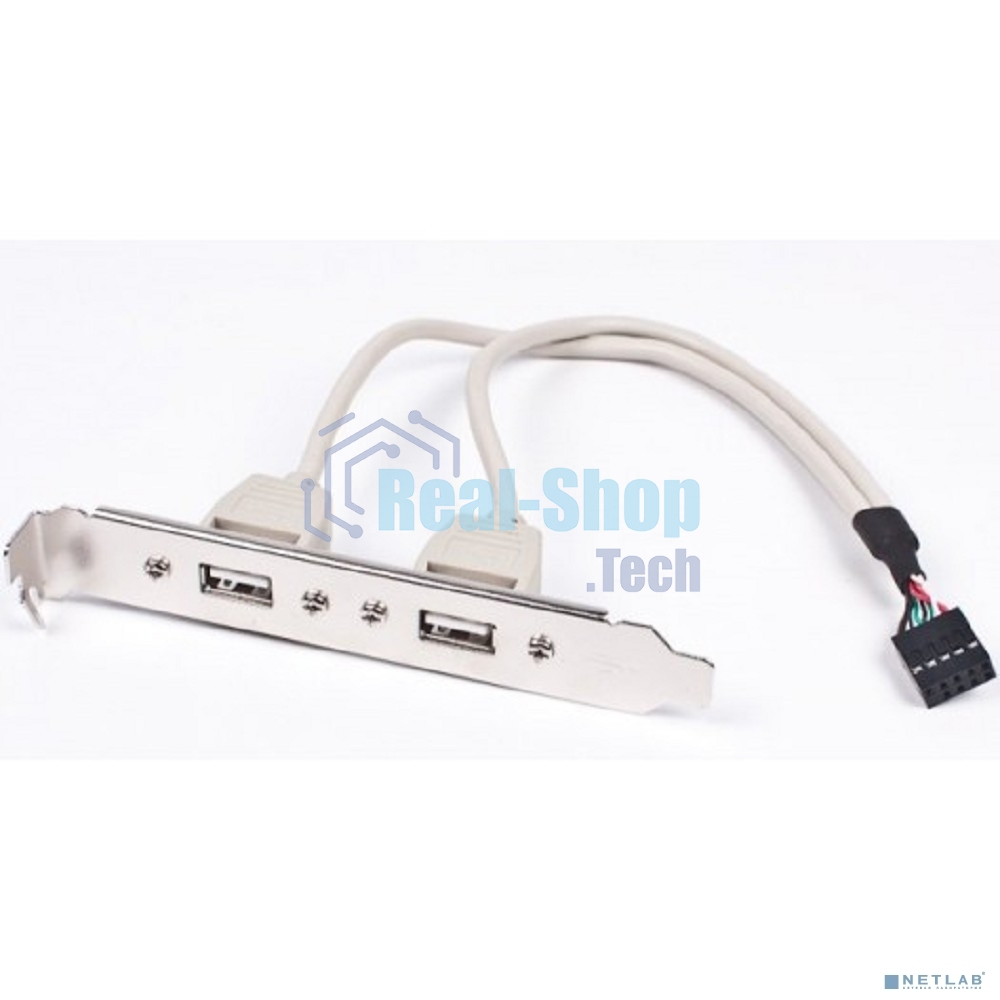 Планка в сист. блок на 2 USB2,0, Gembird 