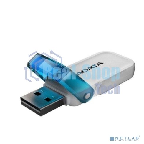 Флешка USB ADATA UV240 (AUV240-64G-RWH), 64Gb, USB 2.0, R/W 15/5, белый/синий