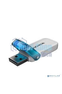 Флешка USB ADATA UV240 (AUV240-64G-RWH), 64Gb, USB 2.0, R/W 15/5, белый/синий