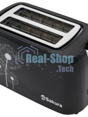 Тостер Sakura SA-7608BK черный, 750 Вт, 2 слота