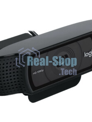 Веб-камера Logitech C920 1920x1080, 30 кадр/с, USB Type-A, микрофон (2 шт, шумоподавление), автоматическая фокусировка, автоосвещение, универсальное крепление