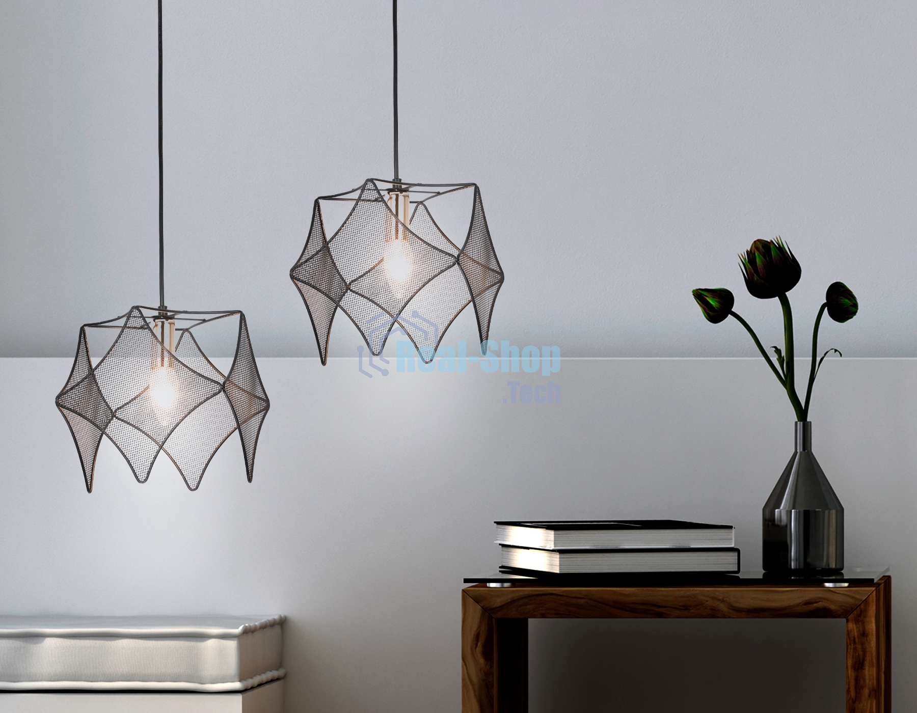 Светильник Ambrella light TR8421 BK/GD черный/золото E14 max 40W D285*1000